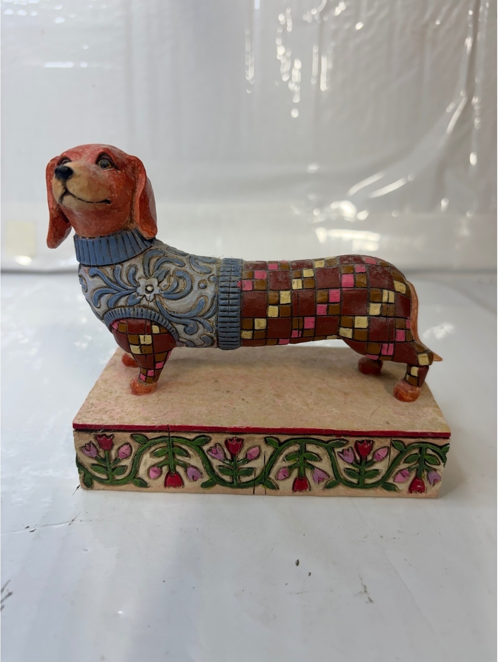 Jim Shore LONGFELLOW Dachshund Dog Heartwood Creek Figurine 2005